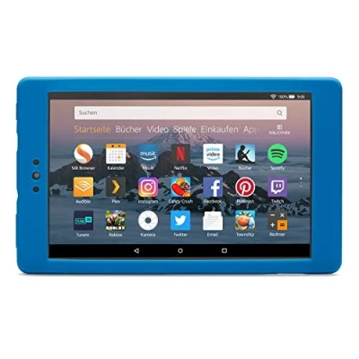 Abbildung von Nupro Stoßfeste Hülle für Fire HD 8 Tablet, Blau