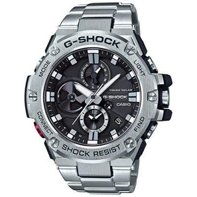 Abbildung von G Shock Steel Herren Uhr Silber GST B100D 1AER