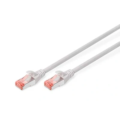 Abbildung von DIGITUS LAN Kabel Cat 6 1,5m RJ45 Netzwerkkabel S/FTP Geschirmt Kompatibel zu 6A &amp; 7 Grau