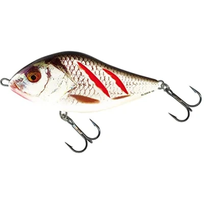 Abbildung von Salmo Slider Jerkbait Wobbler, Farben:Wounded Real Grey Shiner, Länge/Gewicht/Laufverhalten/Tauchtiefe:7cm / 21g sinkend 1.0 0.5m