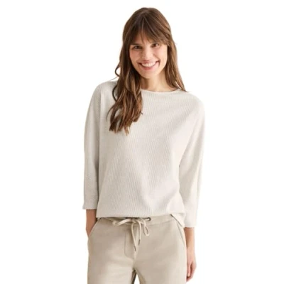 Abbildung von CECIL Damen B322619 Kurzes Melange Shirt, Desert Beige Melange, XXL EU