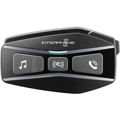 Abbildung von INTERPHONE UCOM16 Einzelpack Intercom Mesh 2.0 and Bluetooth 5.0 Technology, Group Use 24 Pilots, Distance 1.6Km, Autonomy Up to 15 Hours, Mp3, GPS, Waterproof IP67 schwarz Universale