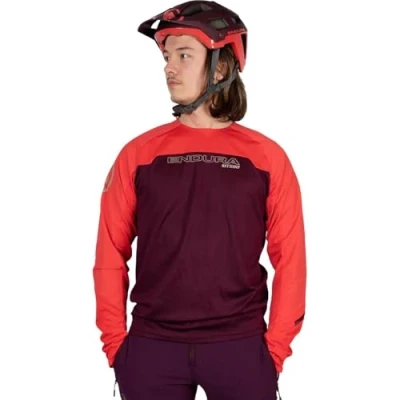 Abbildung von Endura MT500 Burner Langarmshirt, Herren, Größe: Large, Dunkellila