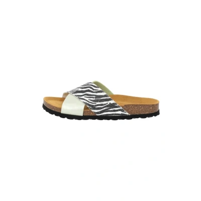 Abbildung von Palado BY SILA Sahin Rianel WILD Pantolette flach, Damen, Größe: 37, Grün zebra Schuhe