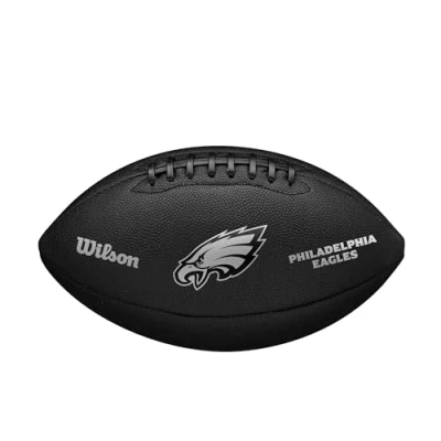 Abbildung von Wilson NFL Team Metallic Premiere Philadelphia Eagles Ball WF4015826XB, Unisex American Football Balls, Black, 9 EU