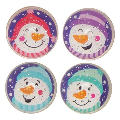 Abbildung von Baker Ross AX436 Glitzernde Schneemann Flummis 10 Er Pack, Lustiges Spielzeug Für Kinder Zu Weihnachten Perfekte Party, Beute, Preis Oder Korbfüller