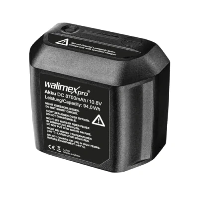 Abbildung von walimex pro Akku 8700 mAh 10,8 V für 2Go Serie, Ersatzakku Studioblitz Flash2Go und Video Leuchte LED2Go