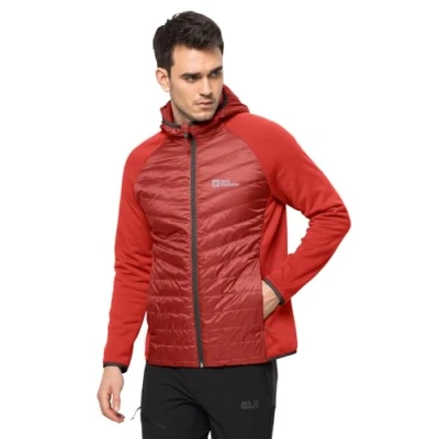 Abbildung von Jack Wolfskin Routeburn Fleecejacke, Herren, Größe: Small, Strong red