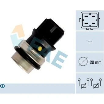 Abbildung von EPS 1.830.146 Kühlmitteltemperatursensor Made in Italy OE Equivalent gelb, Blau, schwarz VOLKSWAGEN: TRANSPORTER 4 Bus, GOLF Schrägheck, 3