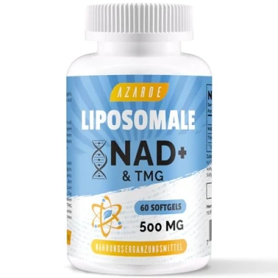 Abbildung von Liposomale NAD+ Softgels 500mg mit TMG 250mg, effizienter als Nicotinamid Ribosid, 60 (60 stück (1er Pack))