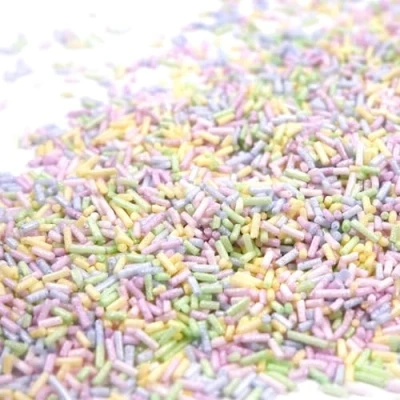 Abbildung von Streuselheld Jimmie`s Pastell 40g Streusel zum Dekorieren und Verzieren von Gebäck aller Art wie Torten Kuchen Keksen Zuckerstreusel