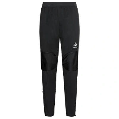 Abbildung von Odlo Herren Pants Regular Length Zeroweight Warm Laufhose, Schwarz, L EU