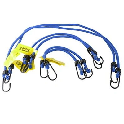 Abbildung von Savage Island Spanngummis extra stark olivgrün mit Haken an beiden Enden elastisch Garten Auto Heimwerken Gepäck Outdoor Camping 2 x 30cm, 45cm + 75cm