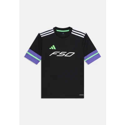 Abbildung von adidas Performance Youth Unisex Tshirt print für Kinder, Größe: 128, Black/purple rush