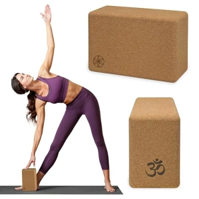 Abbildung von Gaiam Sol Yoga Block aus Naturkork, 10,2 x 15,2 22,9 cm