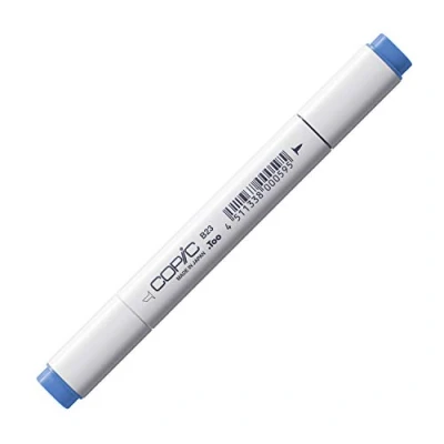 Abbildung von COPIC Classic Marker Typ B 23, Phthalo Blue, professioneller Layoutmarker, mit einer breiten und feinen Spitze