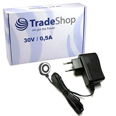 Abbildung von Trade Shop 30V 0,5A Netzteil/Ladekabel/Ladegerät kompatibel mit Philips SpeedPro FC6904/01 XC8149 XC8149/01 XC7041 XC7042/01 XC8041/01