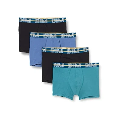 Abbildung von Dim Boxershorts Aus Stretch Baumwolle Powerful Multipack Herren x4, Multicolor, M