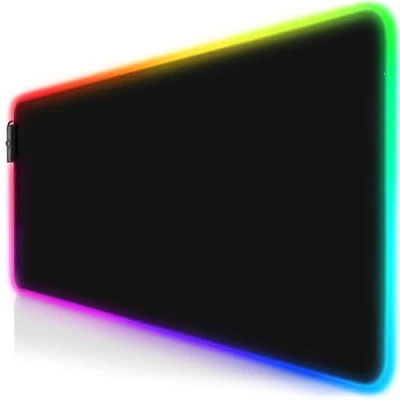 Abbildung von CSL RGB Gaming Mauspad TITANWOLF LED Schreibtischunterlage 800x300 mm XXL Mousepad Multi Color 11 Beleuchtungs Modi 7 Farben Plus 4 Effektmodi abwaschbar schwarz