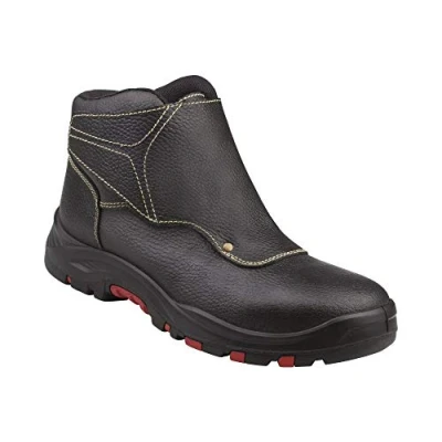 Abbildung von Delta Plus COBR4S3NO42 Höheschuhe mit Lasche aus Narbenleder, Pigmentiert, S3 HRO HI SRC, Schwarz, Größe 42