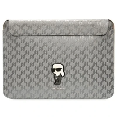 Abbildung von Karl Lagerfeld Sleeve KLCS14SAKHPKG 14&quot; Silber Saffiano Monogram Ikonik