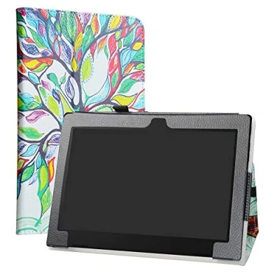 Abbildung von Lenovo IdeaPad D330 Hülle,Labanema Slim Fit Folio PU Leder dünne Kunstleder Schutzhülle Cover Schale Etui Tasche für (10,1 Zoll) Notebook Love Tree