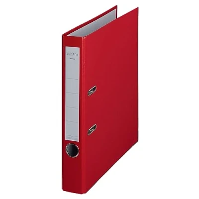 Abbildung von Centra Standard Ordner (grauappe RC, mit PP Folie kaschiert, A4, 5,2 cm Rückenbreite, Chromos) rot, 25 Stück