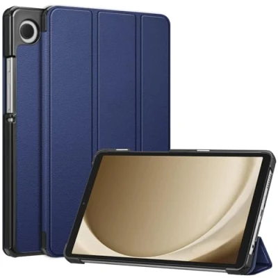 Abbildung von Fintie Hülle für Samsung Galaxy Tab A9 8.7 Zoll 2023 Ultra Schlank Kunstleder Schutzhülle Cover Tablet 8,7 SM X110/X115/X117, Dunkelblau
