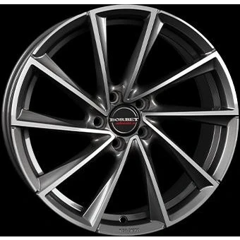 Abbildung von BORBET 5 loch 18Zoll 112mm Alufelge VTX Graphit frontpoliert 496497 Felge
