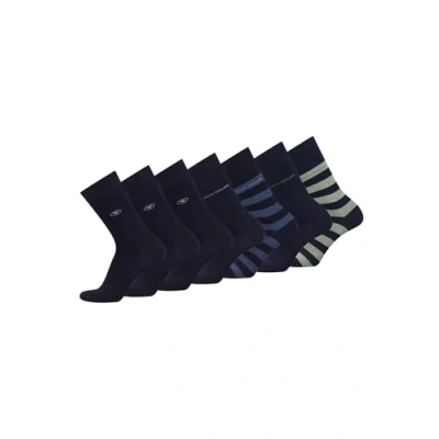 Abbildung von TOM Tailor 7 PAAR Wochen Geschenkbox Verschiedene MIT Emojis Socken, Herren, Größe: 43 46, Dark navy