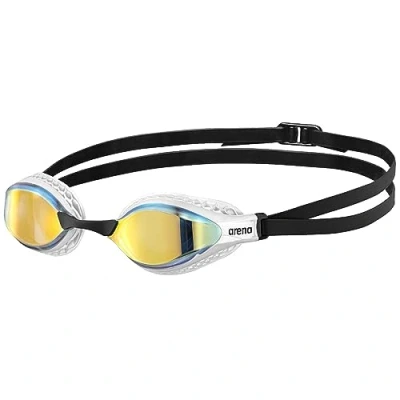 Abbildung von Arena Airspeed Mirror Schwimmbrille, Größe: One Size, Yellow copper white