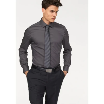 Abbildung von Bruno Banani Langarmhemd &quot;Slim fit&quot;, Formbeständig durch Elastananteil