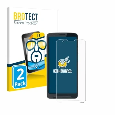 Abbildung von BROTECT (2 Stück Schutzfolie für Unitech EA660 Displayschutz Folie Ultra Klar