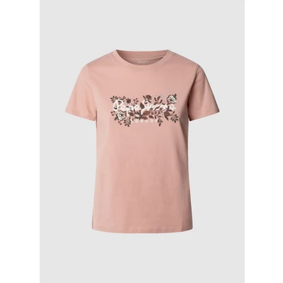 Abbildung von Pepe Jeans Rosalind Tshirt print, Damen, Größe: Large, Washed pink