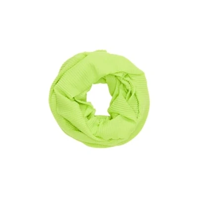 Abbildung von s.Oliver Plissierter LOOP Schal, Damen, Größe: One Size, Limettengrün