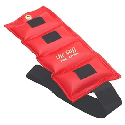 Abbildung von CanDo Gewichtsmanschette, Hand und Fußgelenkgewichte, 3,6 kg, rot