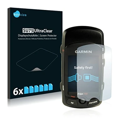 Abbildung von Savvies 6 Stück Schutzfolie für Garmin Edge 705 Displayschutz Folie Ultra Transparent