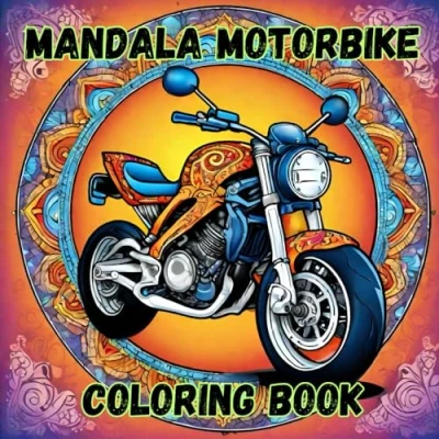 Abbildung von Mandala Motorbike Coloring Book (Mandala for kids and adults)