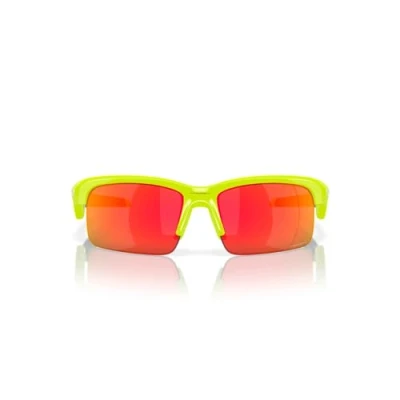 Abbildung von Oakley Youth Sun Unisex 0OJ9013 Capacitor Squared Sonnenbrille Polished Retina Burn/Prizm Ruby, Schwarze Tinte, 37