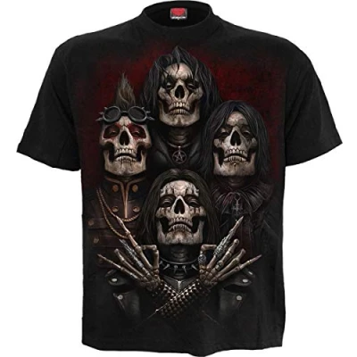 Abbildung von Spiral Faces of Goth T Shirt Schwarz M