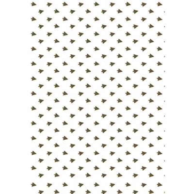 Abbildung von Clairefontaine 393812C Packung mit 4 Blätter Seidenpapier (50 x 70 cm, 18g/qm) 1 Pack tannenbaum gold