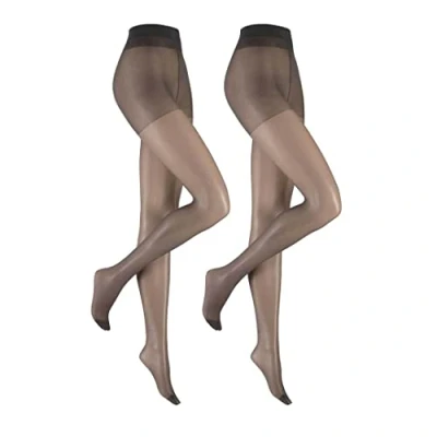 Abbildung von HUDSON Damen SIMPLY 20 TO GO 2 PACK (LILLY PUT PACK) Strumpfhosen, 120002502, Fein, 36/40, GRAPHIT, Grau