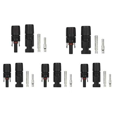 Abbildung von Dongge Kabelverbinder Solarpanel Kabelstecker PV Anschluss männlich weiblich Stecker 5 Paar für Photovoltaik Steckverbinder und andere IP67 Wasserdichte Kabelverbindung im Freien