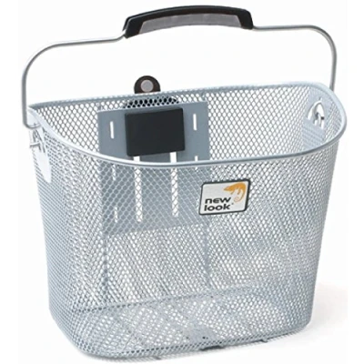 Abbildung von Fahrradkorb New Looxs Toscane Smartlock 19 Liter 34 X 25 Cm Silber