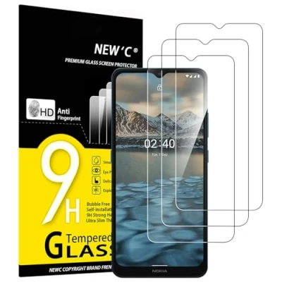 Abbildung von NEW&#039;C 3 Stück, Panzer Schutz Glas für Nokia 2.4, Frei von Kratzern, 9H Härte, HD Displayschutzfolie, 0.33mm Ultra klar, Ultrabeständig