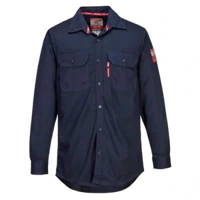 Abbildung von Portwest Bizflame 88/12 Hemd, Größe: XXXL, Farbe: Marine, FR89NARXXXL