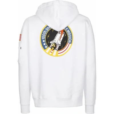 Abbildung von Alpha Industries Kapuzenpullover, Herren, Größe: Medium, White