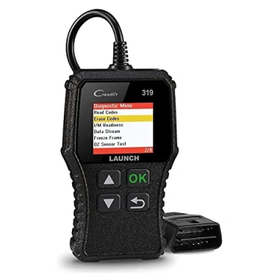 Abbildung von LAUNCH CR319 OBD2 Diagnosegerät OBD Fahrzeug Code Scanner Fehlercodeleser unterstützt alle Autos mit OBDII/EOBD/CAN Modi und 16 Pin OBDII Schnittstelle O2 Sensor / EVAP Test