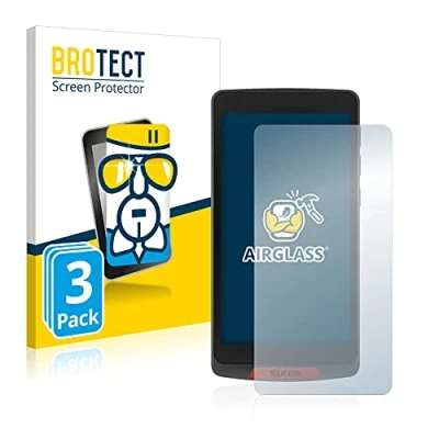 Abbildung von BROTECT Schutzglas für Sunmi M2 (3 Stück) Schutzfolie Panzer Folie Glas [Extrem Kratzfest 9H, Anti Fingerprint, Ultra Transparent]