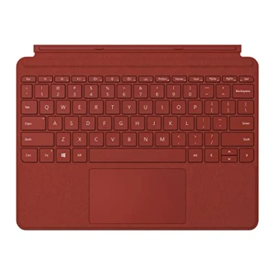 Abbildung von Microsoft Surface Go Signa Type Cover Tastatur, kompatibel mit Go, Mohnrot (Alcantara)